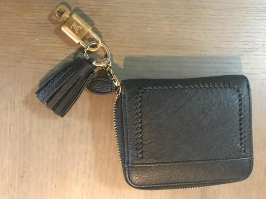 AUTHENTIC Louis Vuitton zip keychain wallet